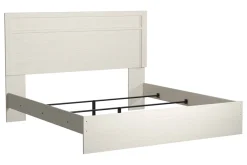 Mor Furniture Stelsie Panel Bed In Gray, Full
