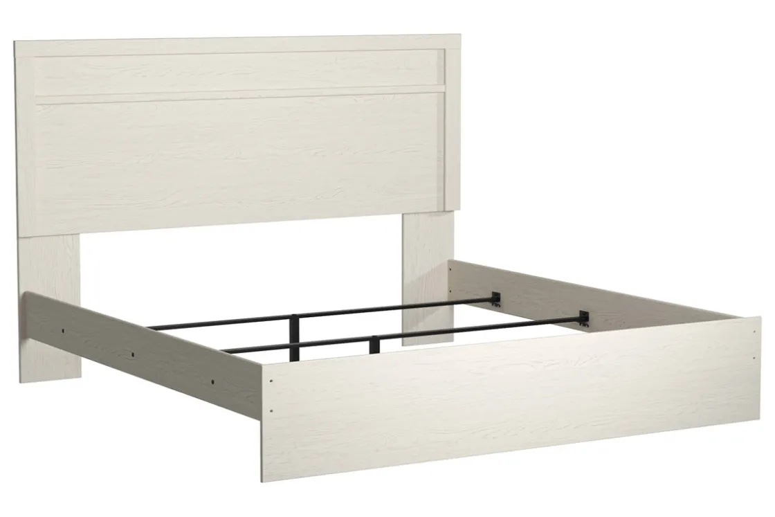 Mor Furniture Stelsie Panel Bed In Gray, Full