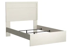 Mor Furniture Stelsie Panel Bed In Gray, Full