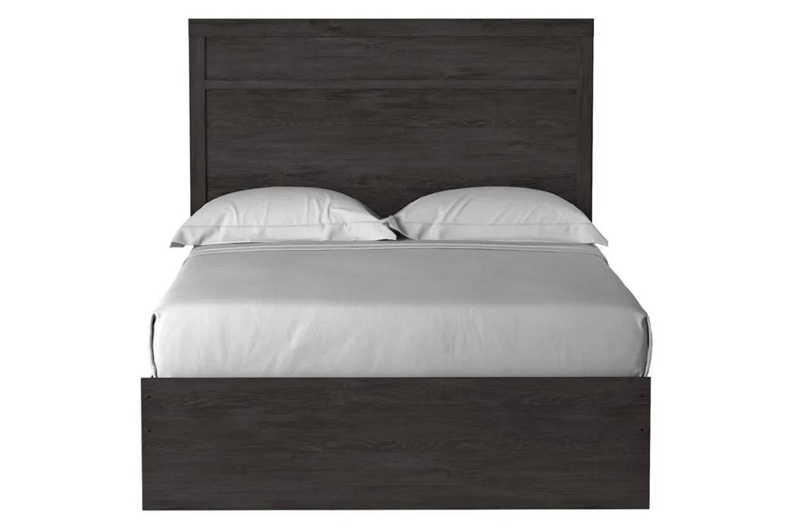 Mor Furniture Stelsie Panel Bed In Gray, Full