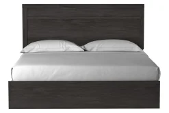Mor Furniture Stelsie Panel Bed In Gray, Full