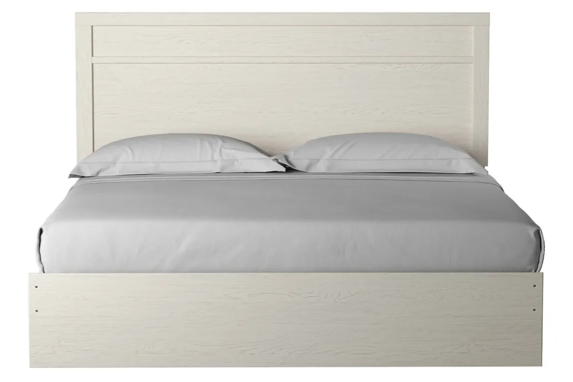 Mor Furniture Stelsie Panel Bed In Gray, Full