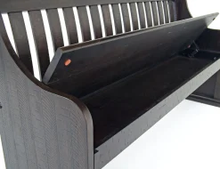 Mor Furniture Stone Dining Bench W/ Storage In White