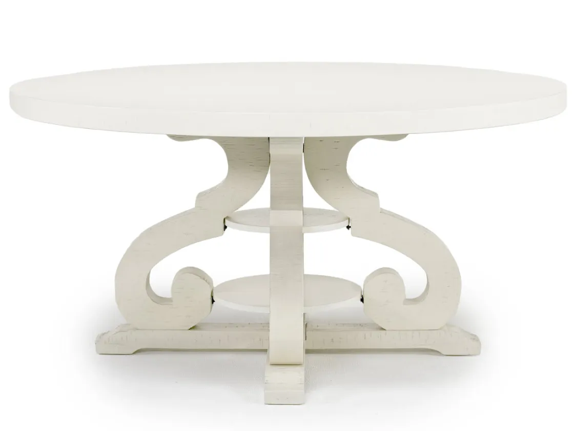 Mor Furniture Stone Round Dining Table In White