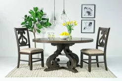 Mor Furniture Stone Round Dining Table In White