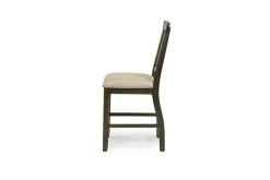 Mor Furniture Stone Round Dining Table & 4 Chairs In , Upholstered Slat