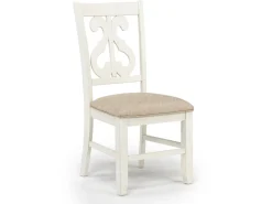 Mor Furniture Stone Round Dining Table & 4 Chairs In , Upholstered Slat