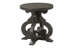 Mor Furniture Stone Round End Table In