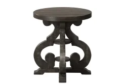 Mor Furniture Stone Round End Table In