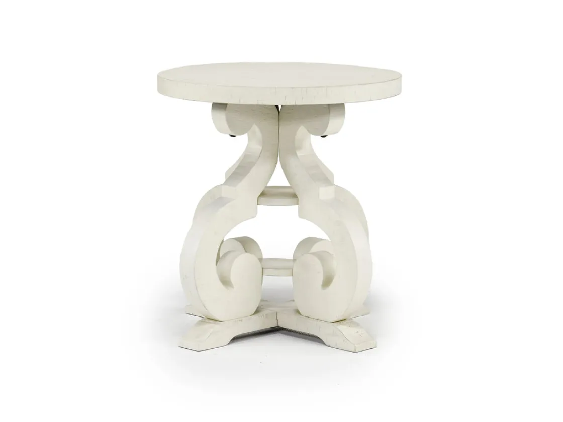 Mor Furniture Stone Round End Table In