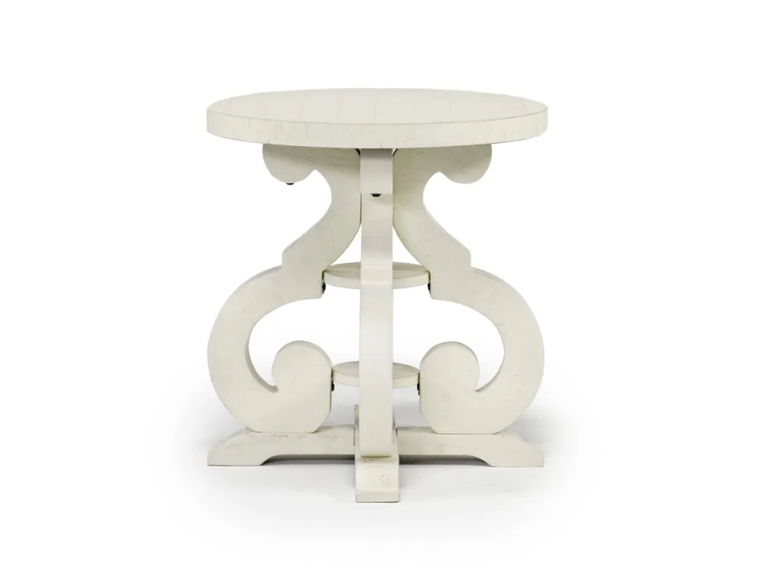 Mor Furniture Stone Round End Table In
