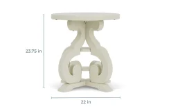 Mor Furniture Stone Round End Table In