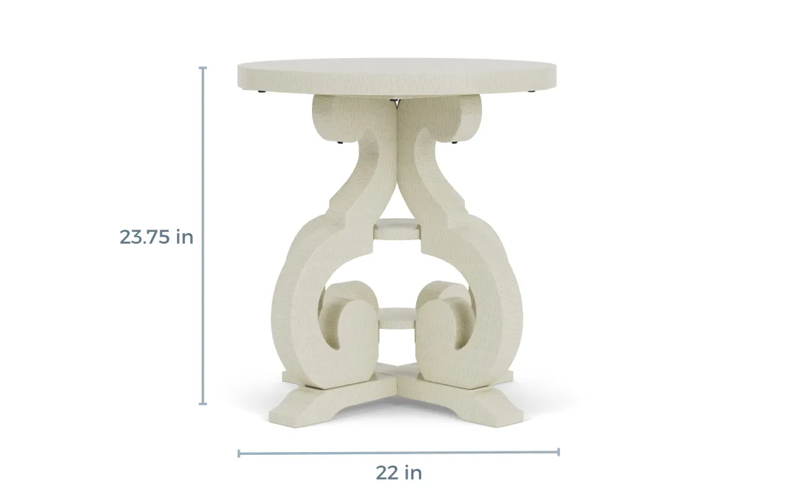 Mor Furniture Stone Round End Table In