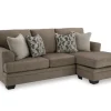 Mor Furniture Stonemeade Reversible Sofa Chaise In Nutmeg
