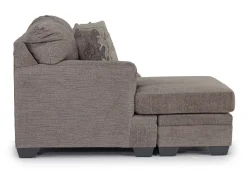Mor Furniture Stonemeade Reversible Sofa Chaise In Nutmeg