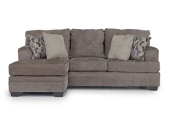 Mor Furniture Stonemeade Reversible Sofa Chaise In Nutmeg