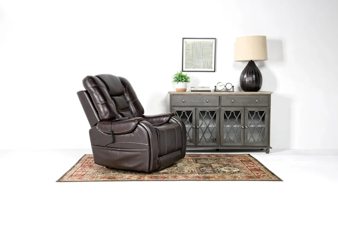 Mor Furniture Str 3 Power Lift Chair W/ Wireless Charger In Gunmetal