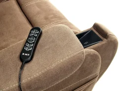 Mor Furniture Str 3 Power Lift Chair W/ Wireless Charger In Gunmetal