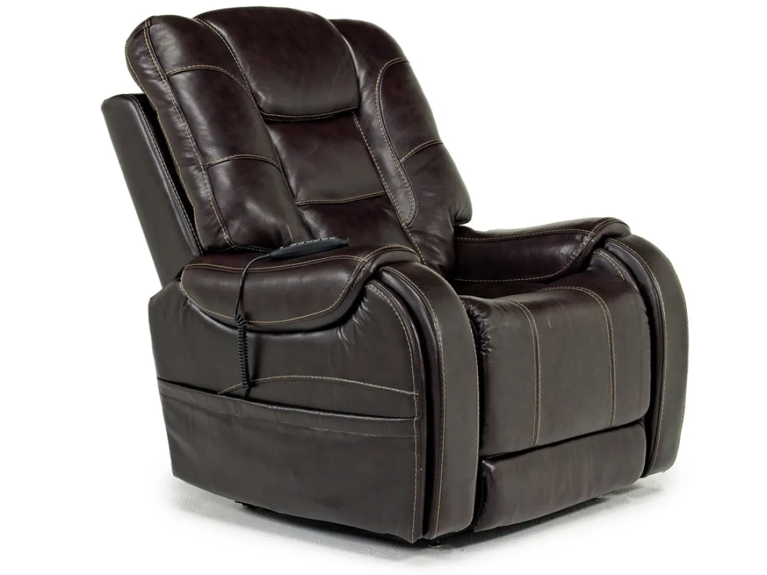 Mor Furniture Str 3 Power Lift Chair W/ Wireless Charger In Gunmetal