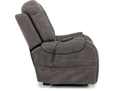 Mor Furniture Str 3 Power Lift Chair W/ Wireless Charger In Gunmetal