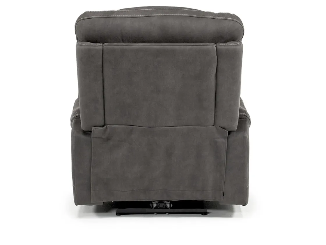 Mor Furniture Str 3 Power Recliner W/ Wireless Charger In Gunmetal