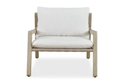 Mor Furniture Strapped Outdoor Lounge Chair In Honey