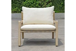 Mor Furniture Strapped Outdoor Lounge Chair In Honey