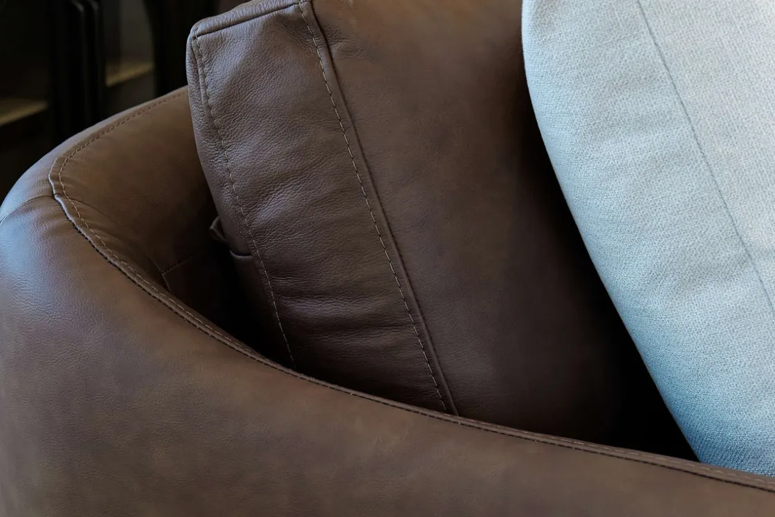 Mor Furniture Stratus 5 Piece Sectional In Aline Saddle Leather