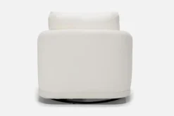 Mor Furniture Stratus Crypton Performance Swivel Chair In Jennie Snow