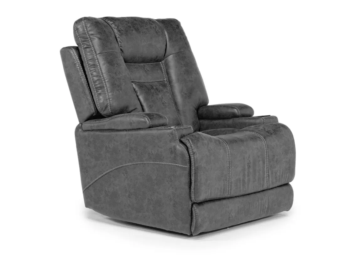 Mor Furniture Stt 3 Power Recliner W/ Wireless Charger In Mushroom