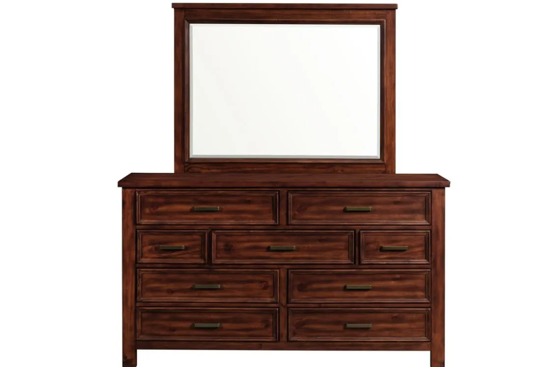 Mor Furniture Sullivan Mirror In Drift Gray