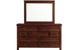 Mor Furniture Sullivan Panel Bed W/ Storage, Dresser, Mirror & Nightstand In Drift Gray, Queen