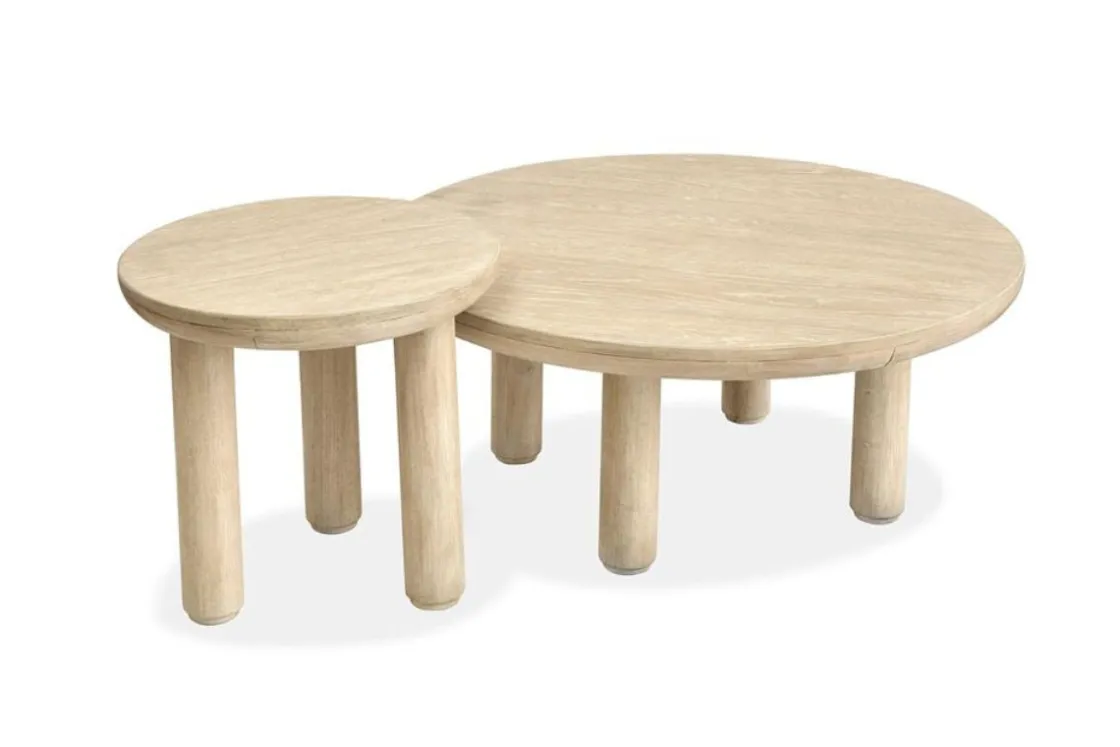 Mor Furniture Sunset Cove Nesting Coffee Tables In Sanibel Brown