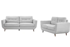 Mor Furniture Sussex Sofa & Loveseat In Light Gray