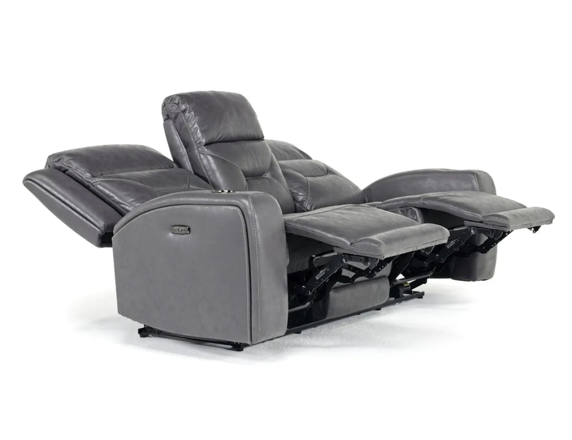 Mor Furniture Tahoe 2 Power Sofa In Charcoal