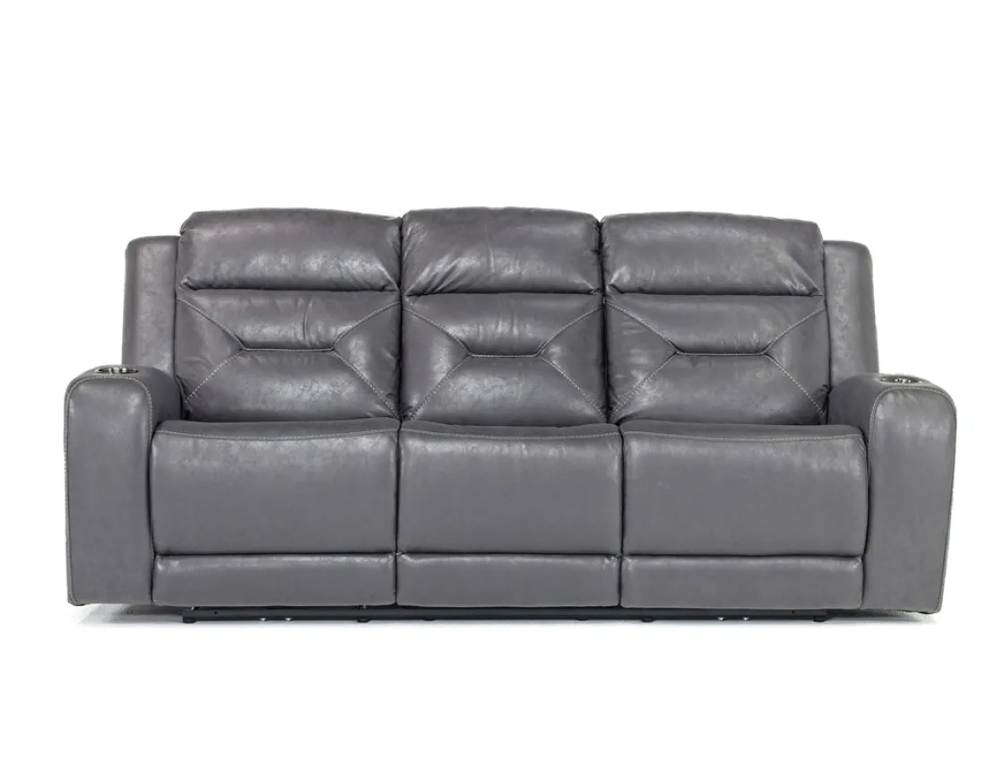 Mor Furniture Tahoe 2 Power Sofa In Charcoal