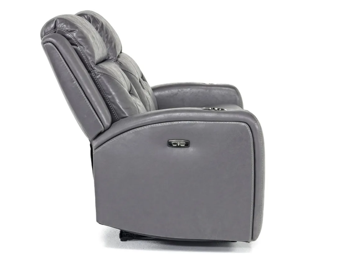 Mor Furniture Tahoe 2 Power Sofa In Charcoal