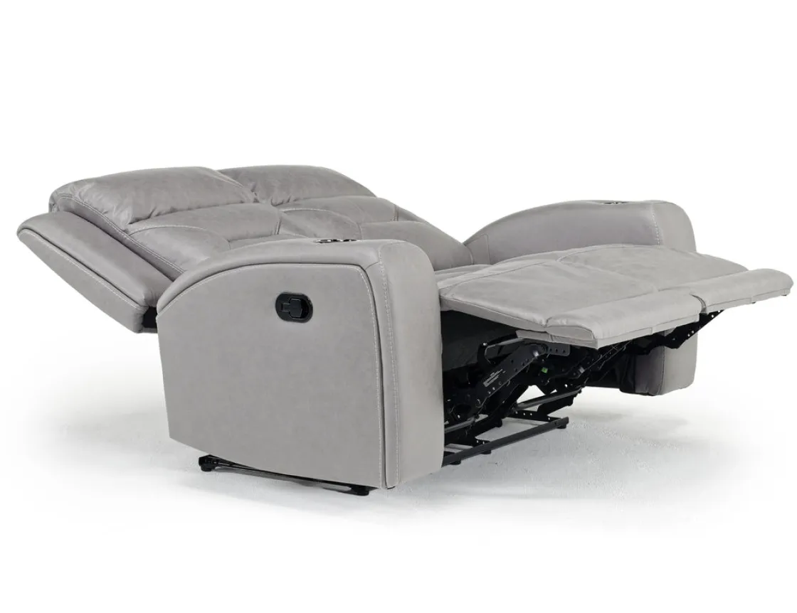 Mor Furniture Tahoe Reclining Loveseat In Light Gray