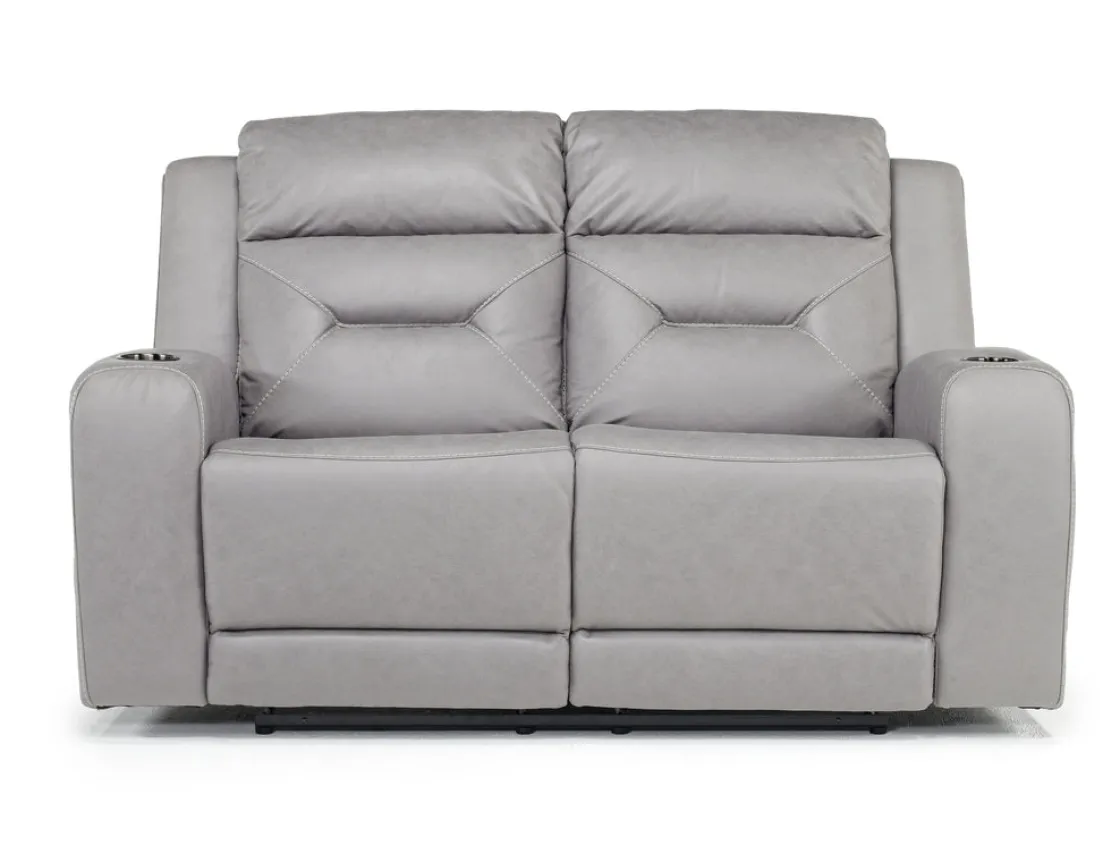 Mor Furniture Tahoe Reclining Loveseat In Light Gray