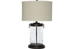 Mor Furniture Tailynn Table Lamp In Clear/Bronze Finish