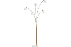 Mor Furniture Taliya Arc Floor Lamp In Champagne/White