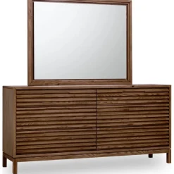 Mor Furniture Tanner Mirror In Flaxen