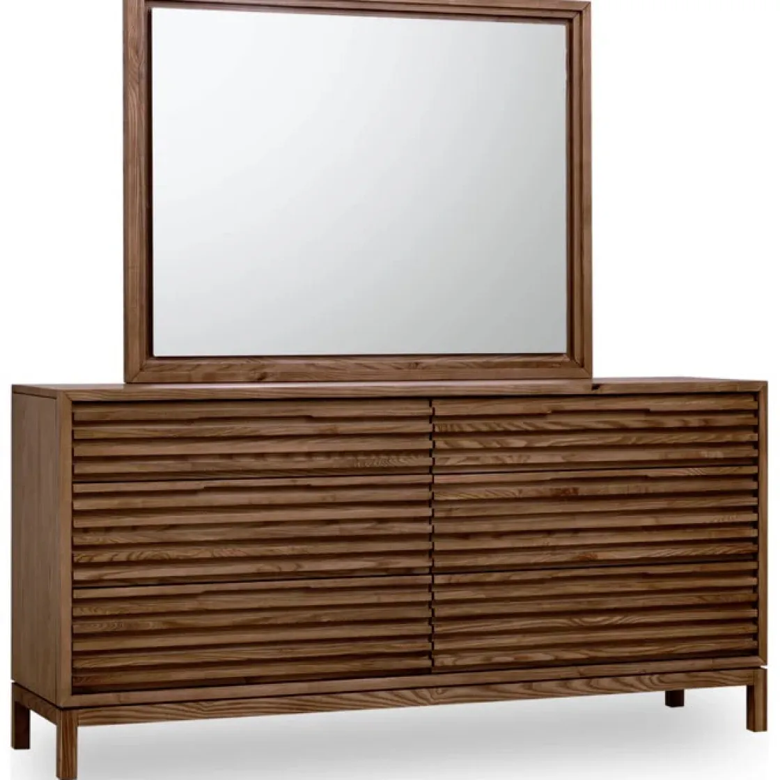 Mor Furniture Tanner Mirror In Flaxen
