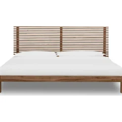 Mor Furniture Tanner Platform Bed In Flaxen, Full