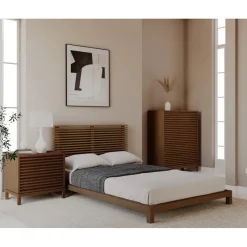 Mor Furniture Tanner Platform Bed In Flaxen, Full