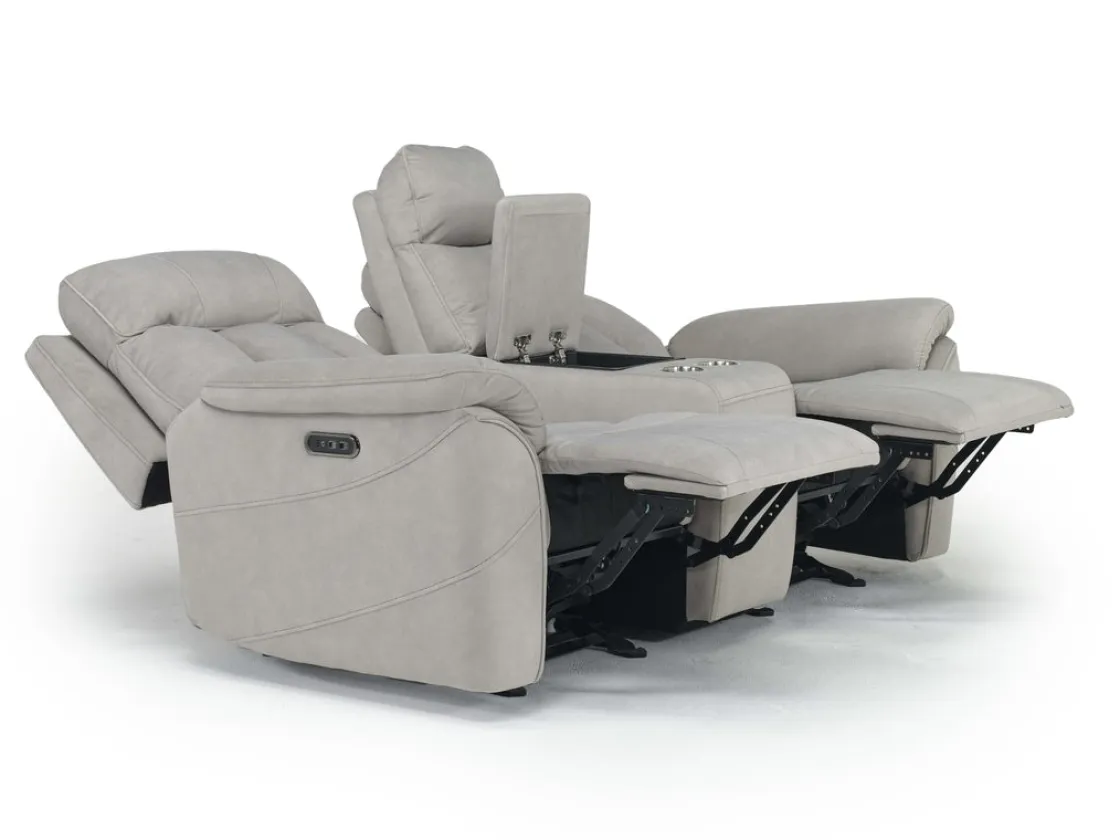 Mor Furniture Tate 2 Power Console Loveseat In