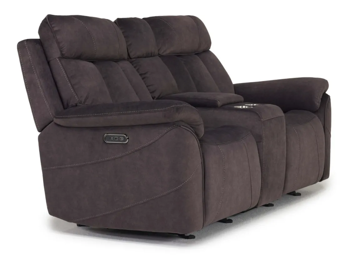 Mor Furniture Tate 2 Power Console Loveseat In