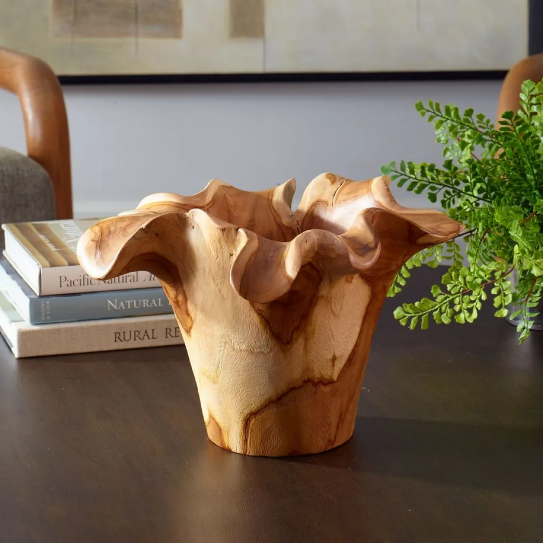 Mor Furniture Teakflow Bowl In Brown