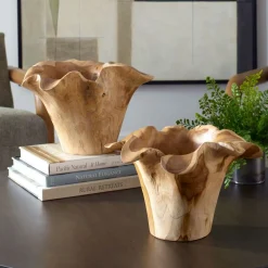 Mor Furniture Teakflow Bowl In Brown