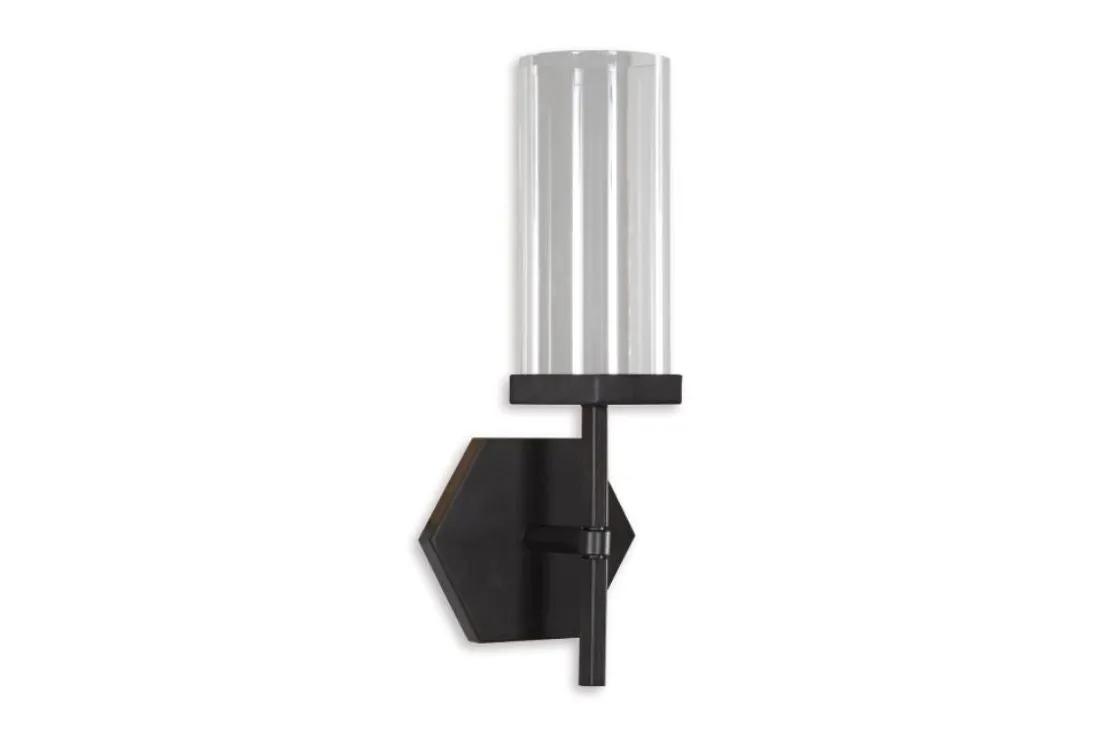 Mor Furniture Teelston Candleholder In Gunmetal Finish